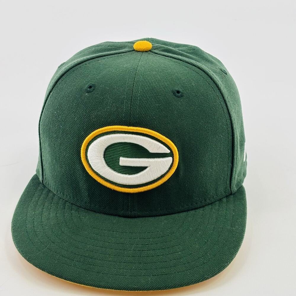 Green Bay Packers Hat Cap Fitted 7 1/8 New Era NFL 59fifty